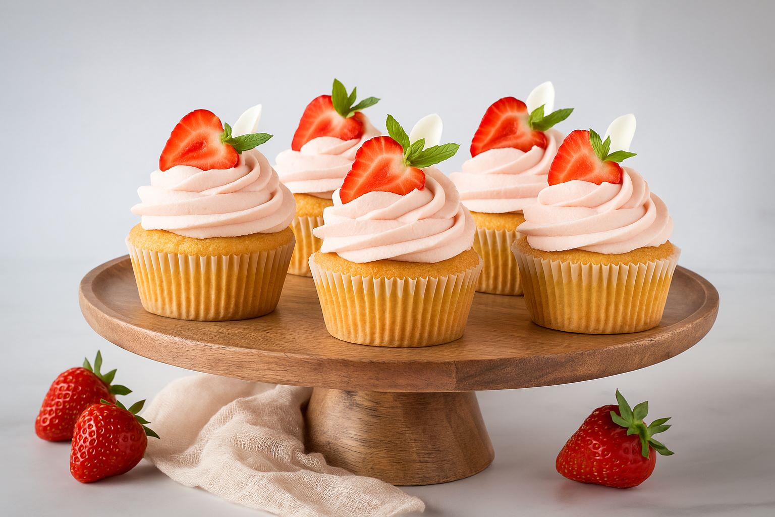 jahodové_cupcaky